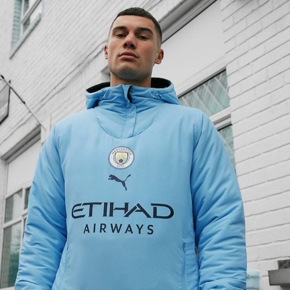 NWT! - PUMA x MANCHESTER CITY - 1/2 Zip Reversible Puffer Jacket - Picture 8 of 14